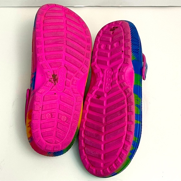 Crocs Sandals Unisex Tye and Die multicolor US M 10 W12 - Picture 9 of 12